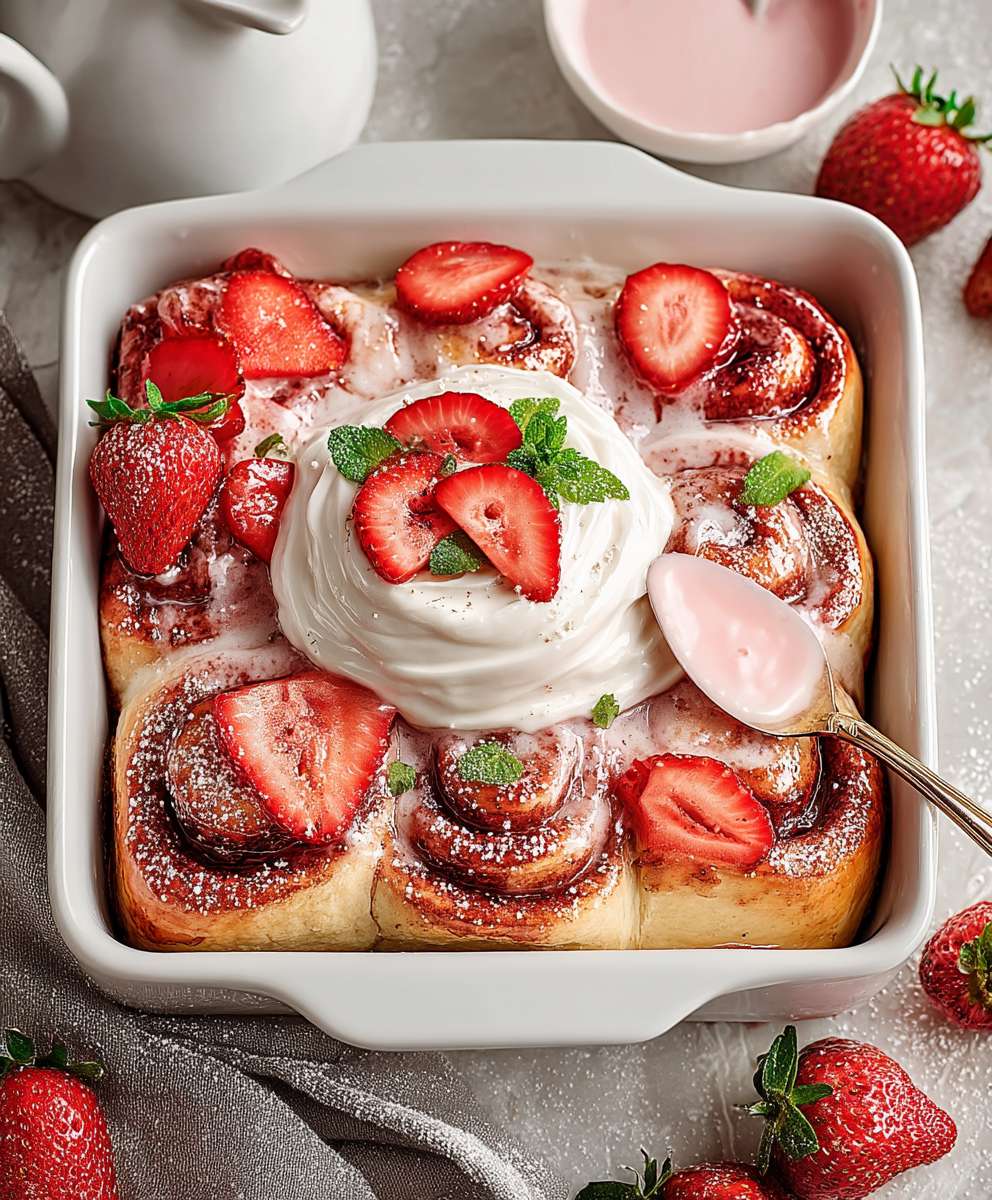 Strawberry Cinnamon Rolls image 2