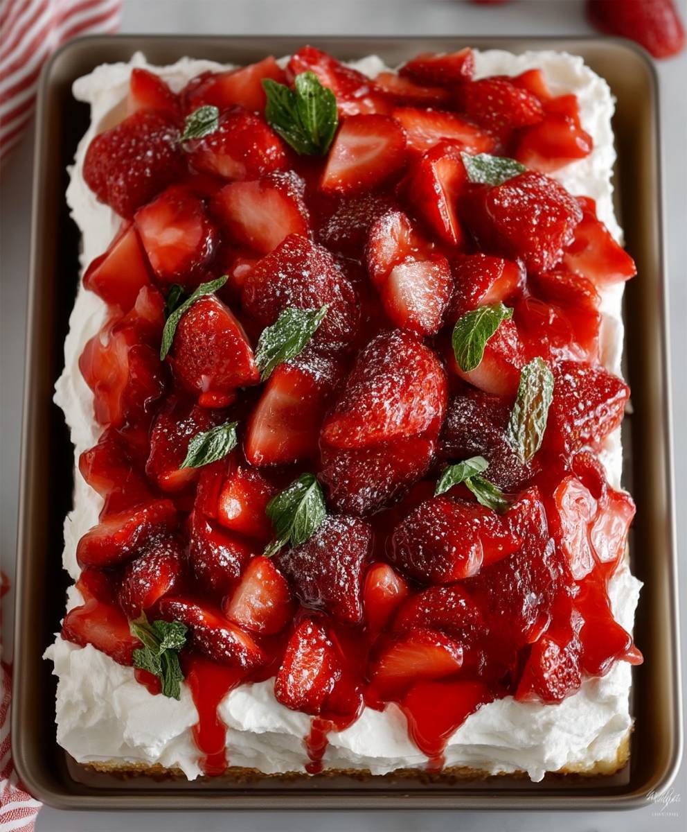 Strawberry Shortcake Sheet Cake – Easy Crowd-Pleasing Dessert image 2