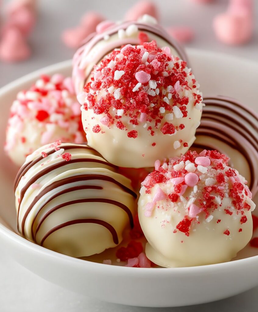 Strawberry Shortcake Truffles