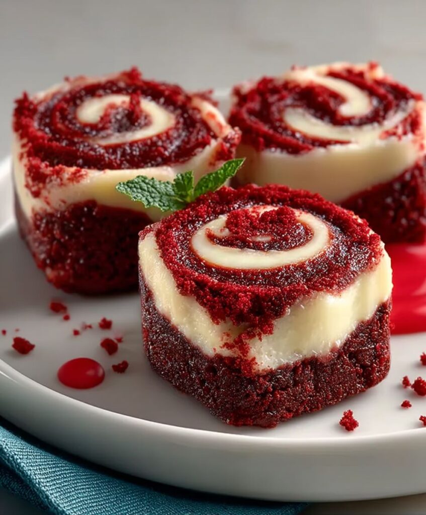Sweet Red Velvet Brownie Bites