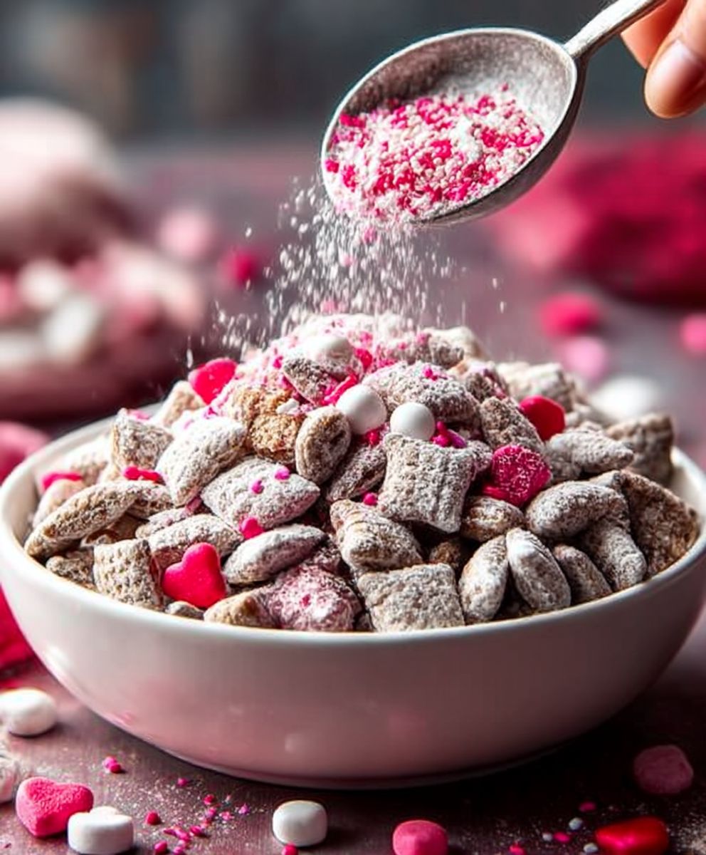 The Best love day Muddy Buddies (Quick & Easy Snack!) image 2