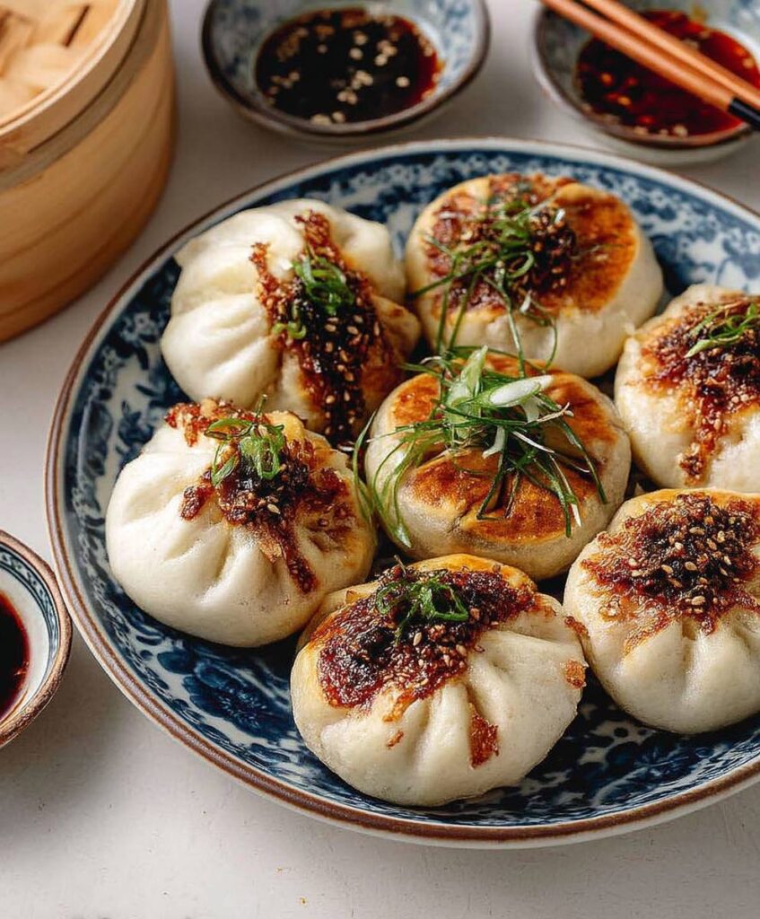 Vegan Pan-Fried Buns (Sheng Jian Bao) | Crispy Chinese Dumplings