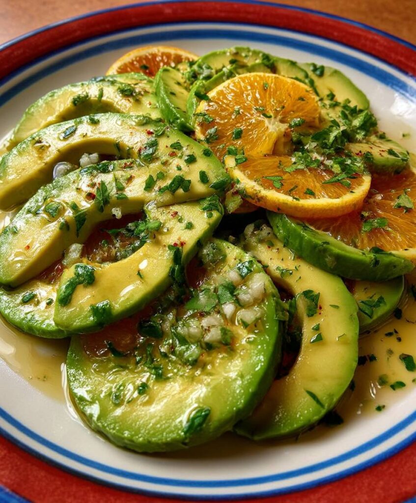 Avocado Salad with Lime Cilantro Dressing Recipe