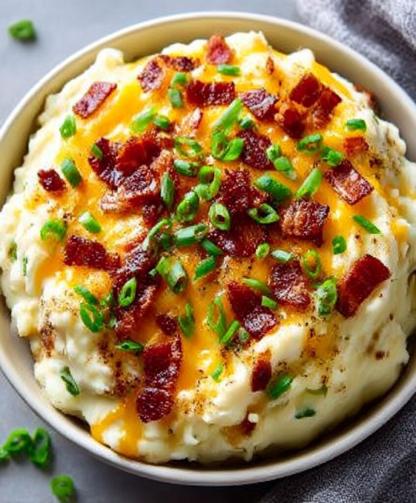 Cheesy Loaded Mashed Potatoes – The Ultimate Comfort Food Side Dish