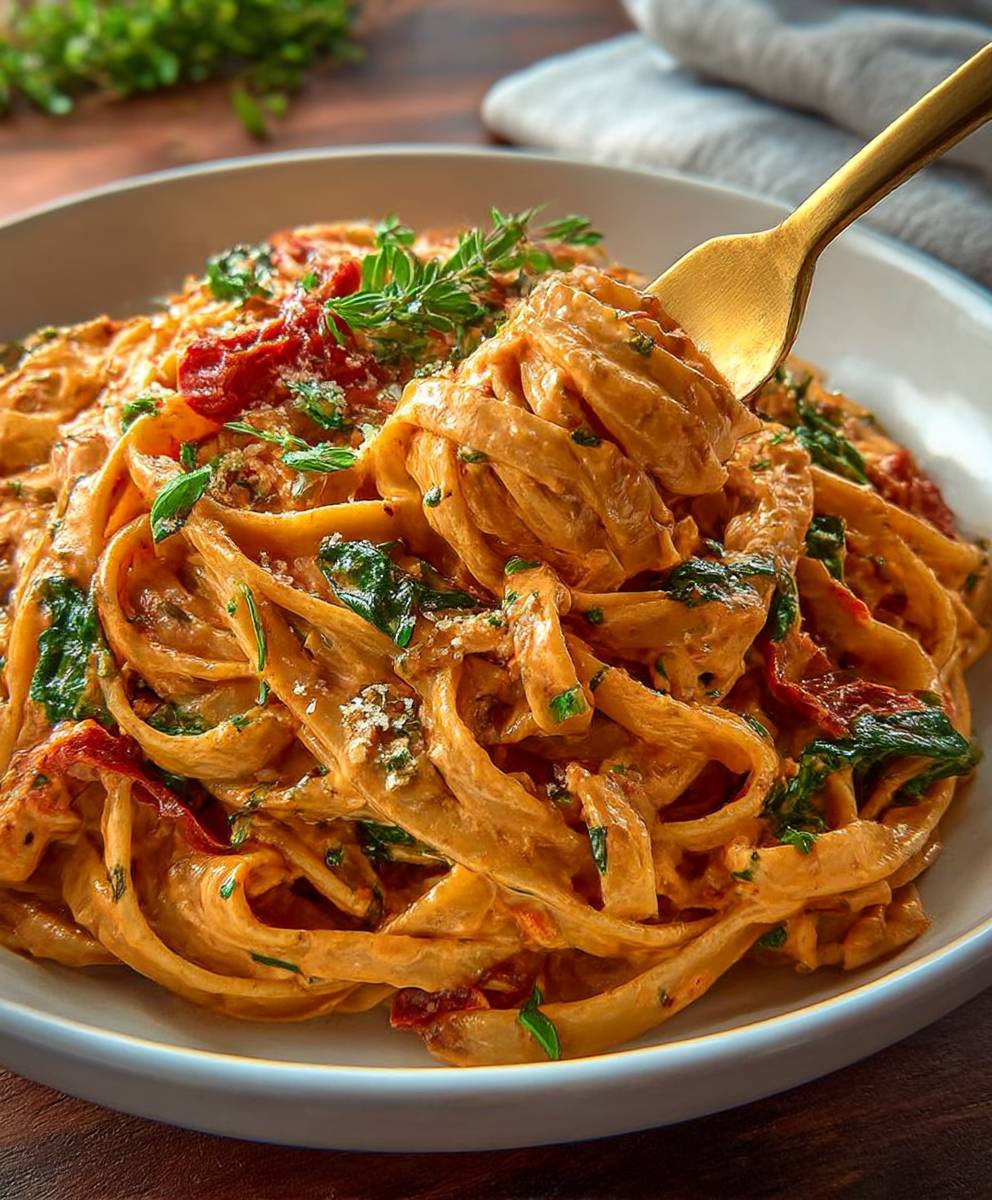 Creamy Sun-Dried Tomato Vegan Pasta image 2