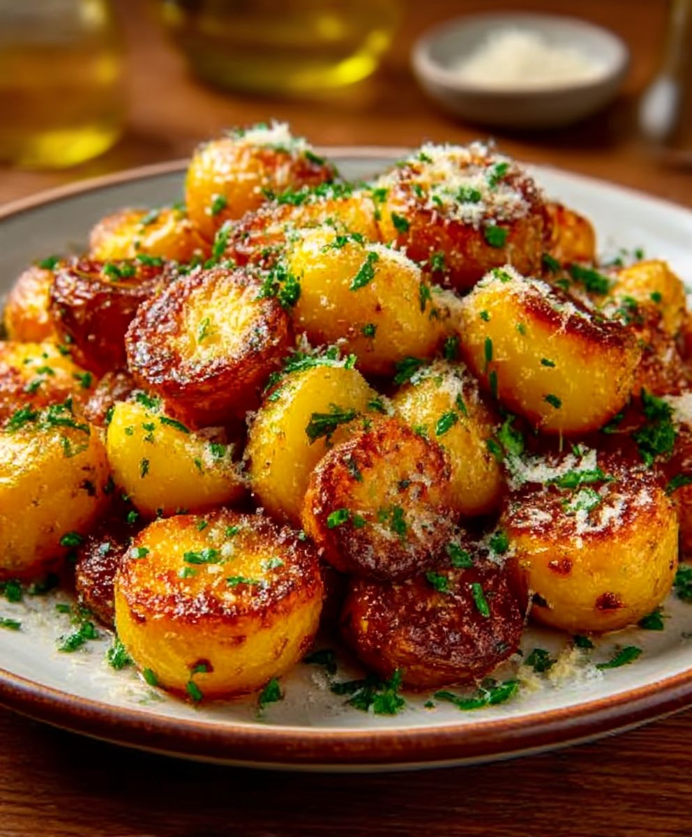 Crispy Garlic Parmesan Roasted Potatoes – The Perfect Easy Side Dish image 2