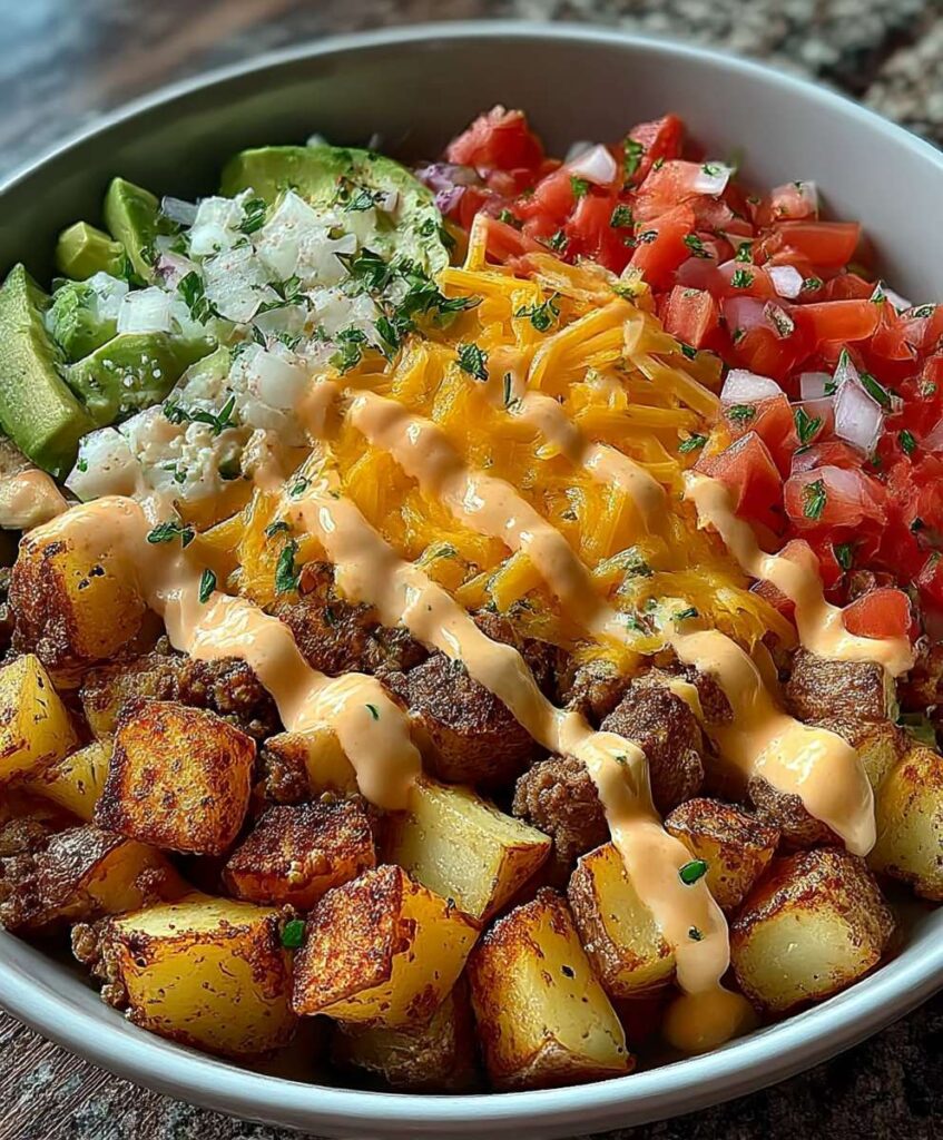 Loaded Potato Taco Bowl – Hearty Meal Prep Delight