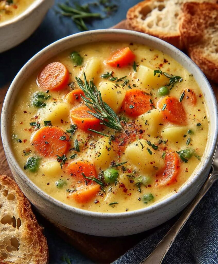 One-Pot Creamy Vegetable Soup | Easy Vegan Comfort Food