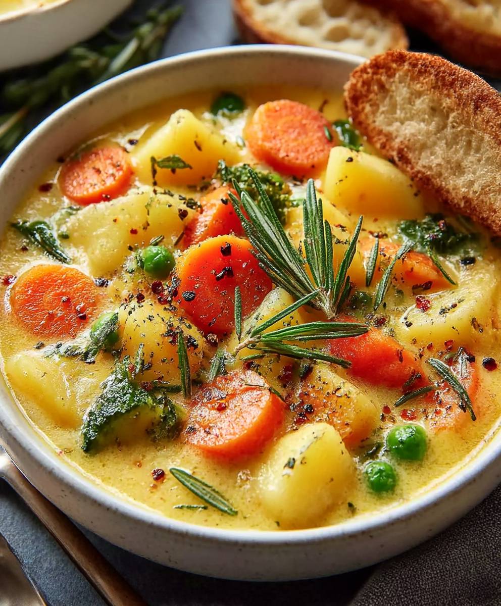 One-Pot Creamy Vegetable Soup | Easy Vegan Comfort Food image 2