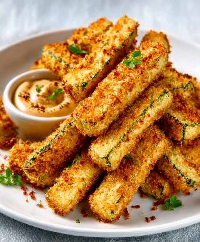 Parmesan Crusted Zucchini Fries – A Healthy and Crispy Snack