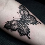 21+ Dark & Stunning Gothic Butterfly Tattoo Ideas